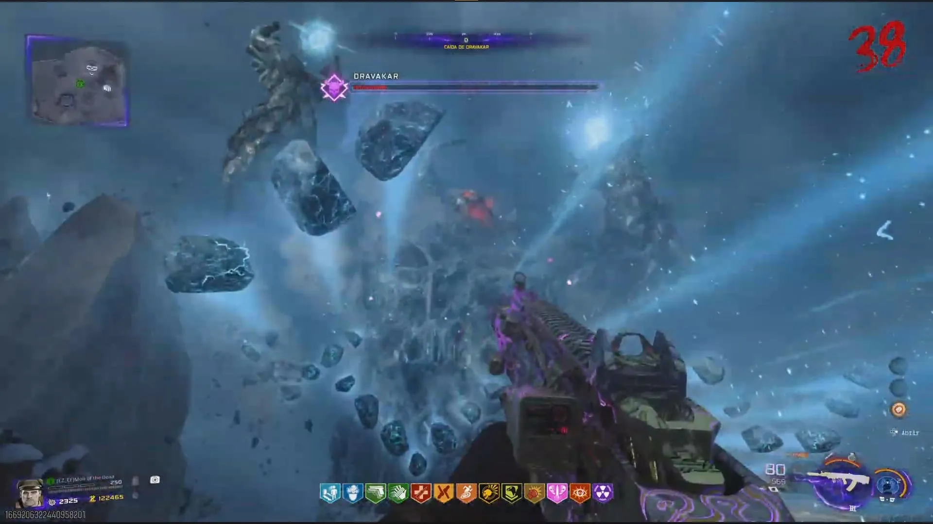 Fase final de la Boss Fight contra Drakavar