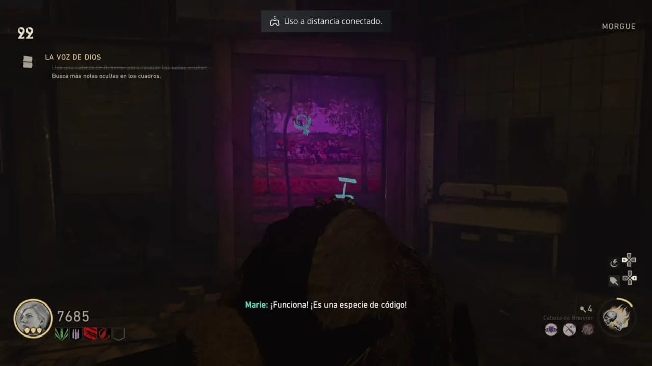 Pintura con símbolo y número ocultos