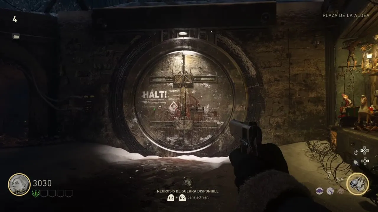 Puerta del búnker activada