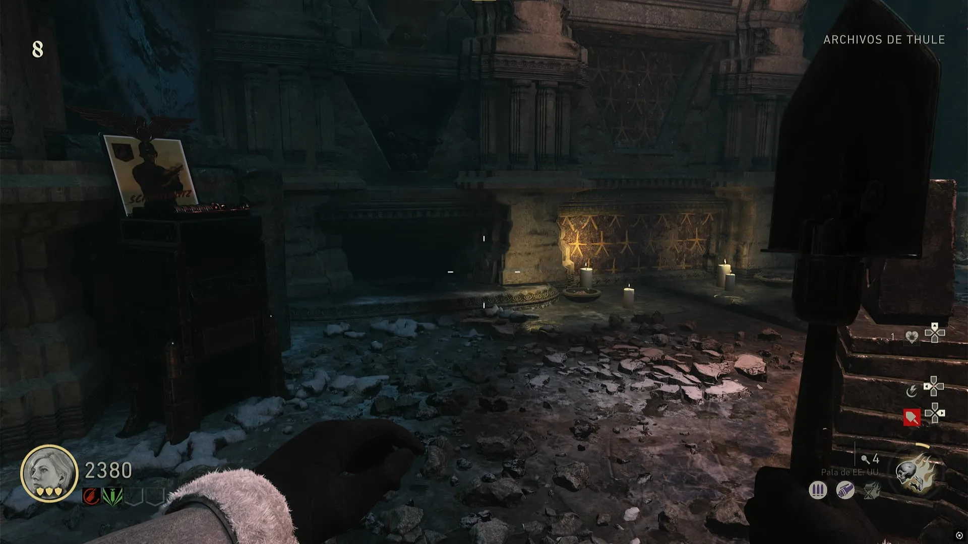 Piedra en Archivos de Thule junto a Schildblitz