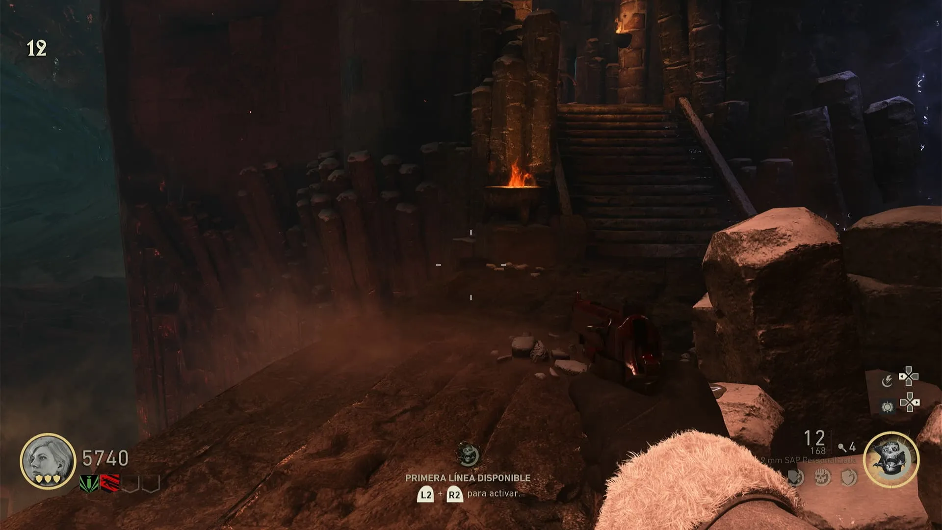 Engranaje en el Mirador junto a las escaleras