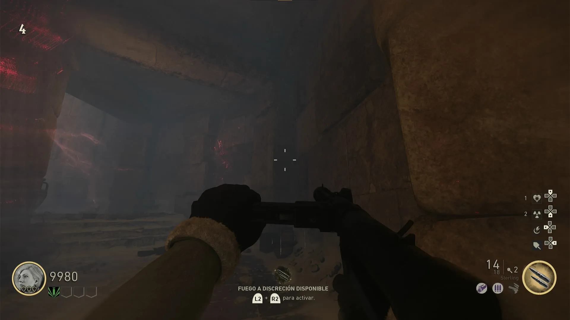 Runa en la pared derecha subiendo desde Schildblitz