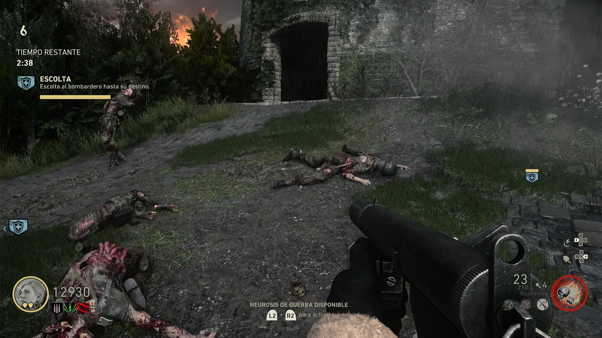 Zombi cargándose con almas en la ronda 6